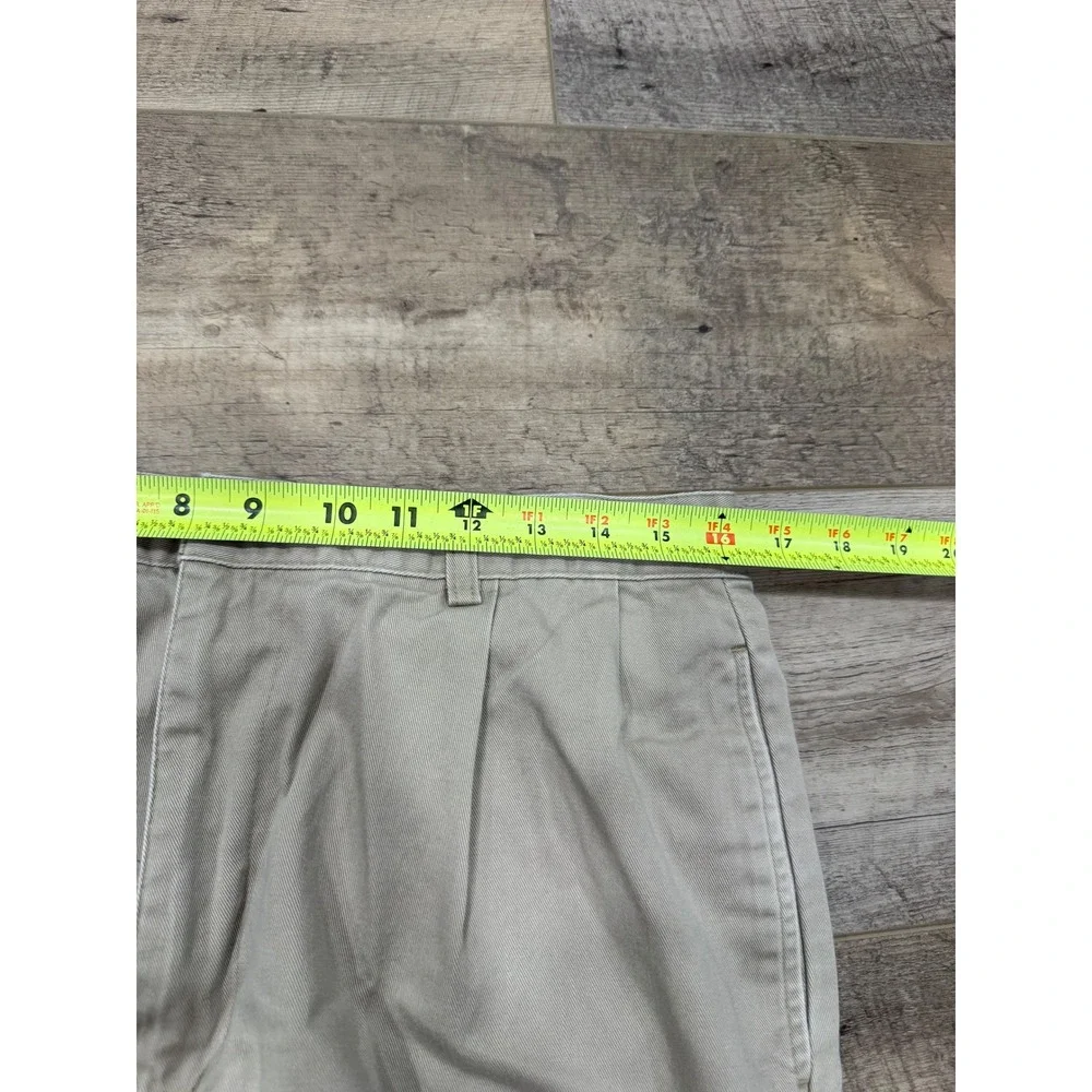Polo Ralph Lauren Hammond Pant Mens 34/30 Khaki Tan Double Pleated Cuffed Chinos